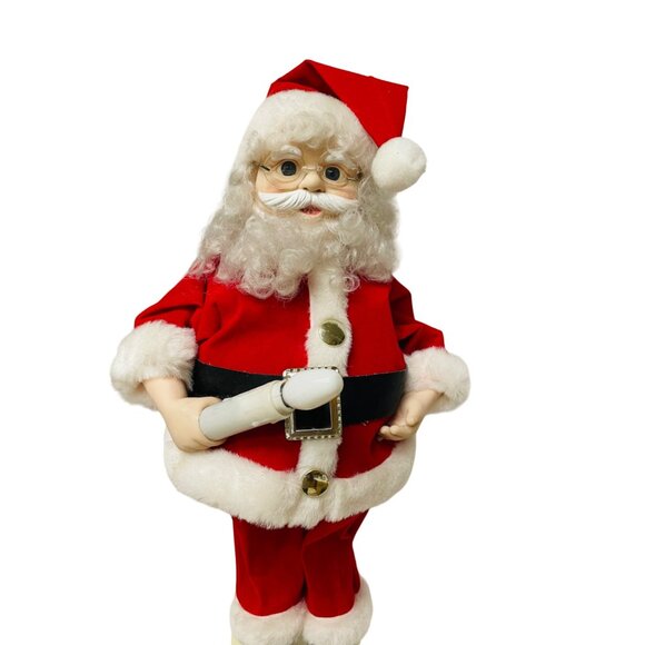 Animated Santa Claus Light-Up Christmas Decoration 20" Continuous Animation No B - Picture 9 of 14
